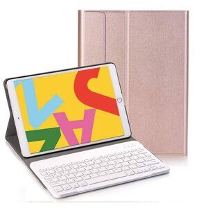iPad Wireless Keyboard Case 10.2" 7th/8th GEN Detatchable Magnetic Rose Gold